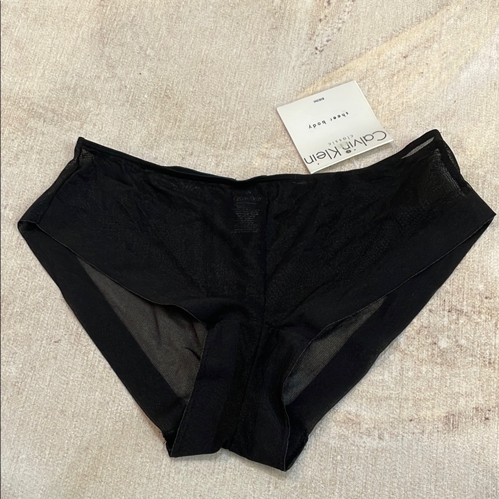 Calvin Klein Black Hipster Panties Small
